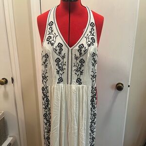 American Eagle Off-White Smocked Blouse